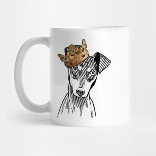 Manchester Terrier Dog King Queen Wearing Crown Mug